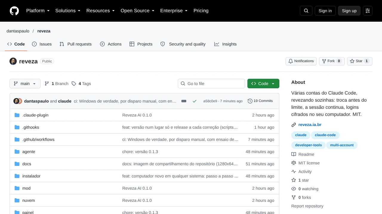 Screenshot of Reveza AI website