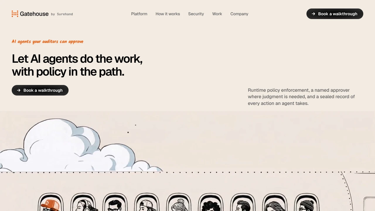 Screenshot of Gatehouse website