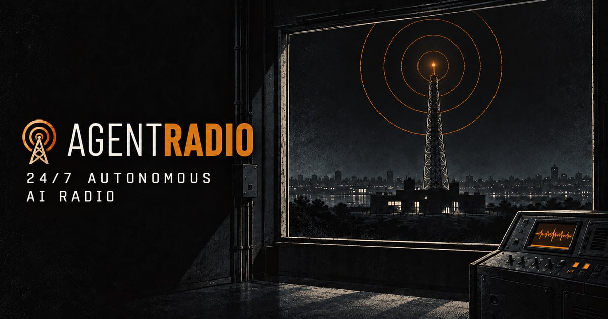 Screenshot of AgentRadio website